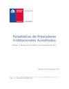 Estadísticas de Prestadores Institucionales Acreditados a Septiembre de 2014
